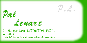 pal lenart business card